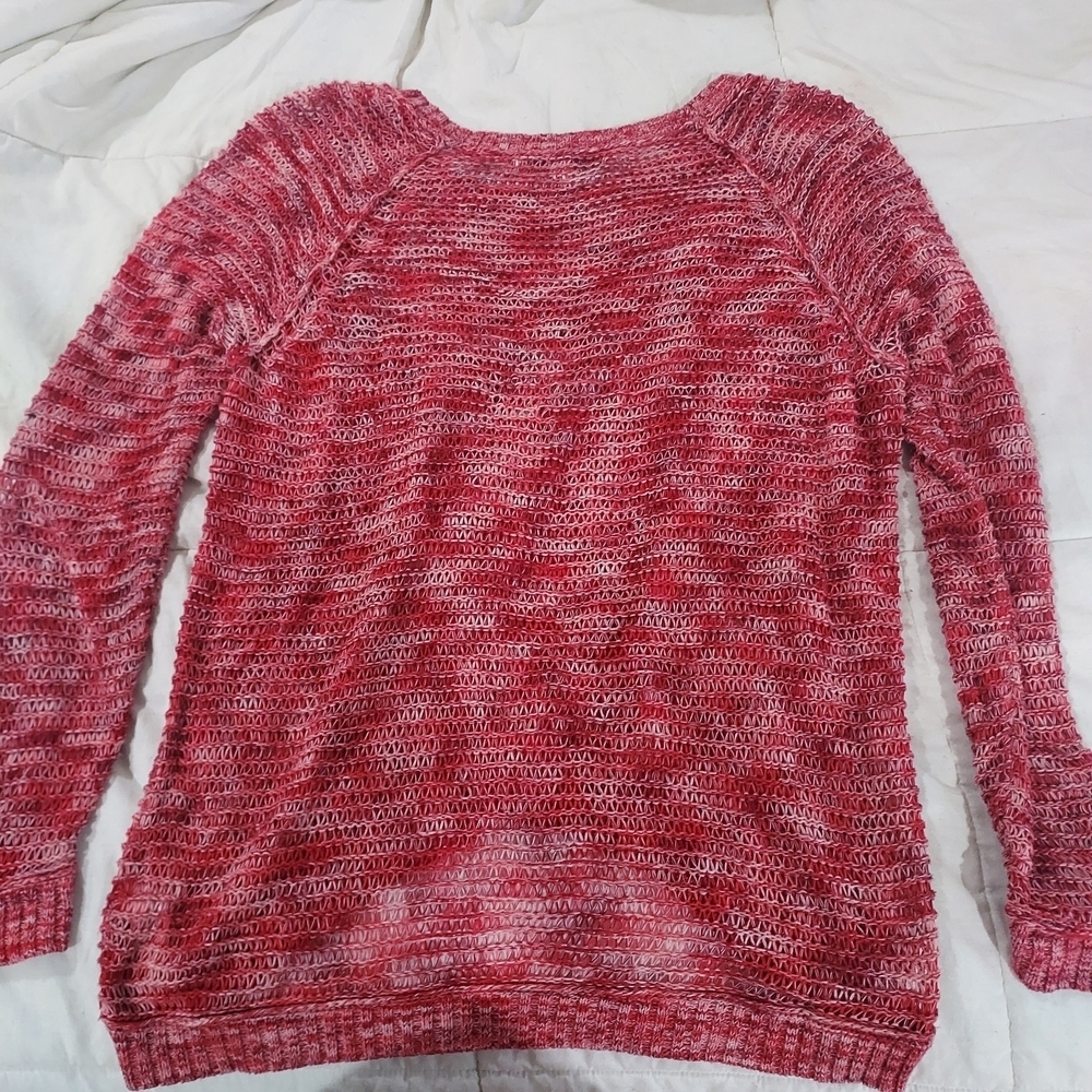 LC Lauren Conrad Textured Red Sweater - Picture 6 of 7